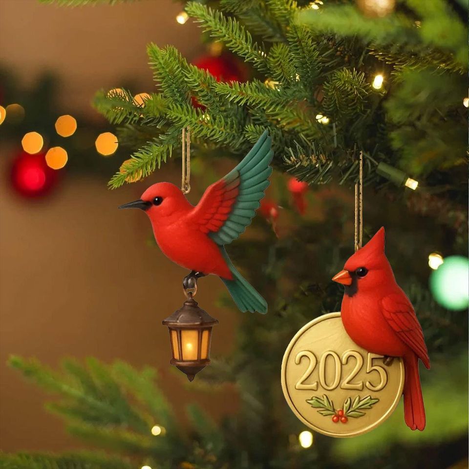 American Birds Advent Calendar 2025, 24 Day Birds Figurines : Vintage Christmas Ornament Countdown - Image 7