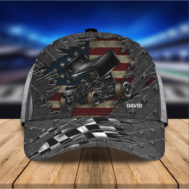 American Dirty Racing Cap, Dirty Track Racing, Personalized Name Classic Cap for Men Women, Hat for Rider Driver Trucker Hats Custom Hats Gifts For Men & Women