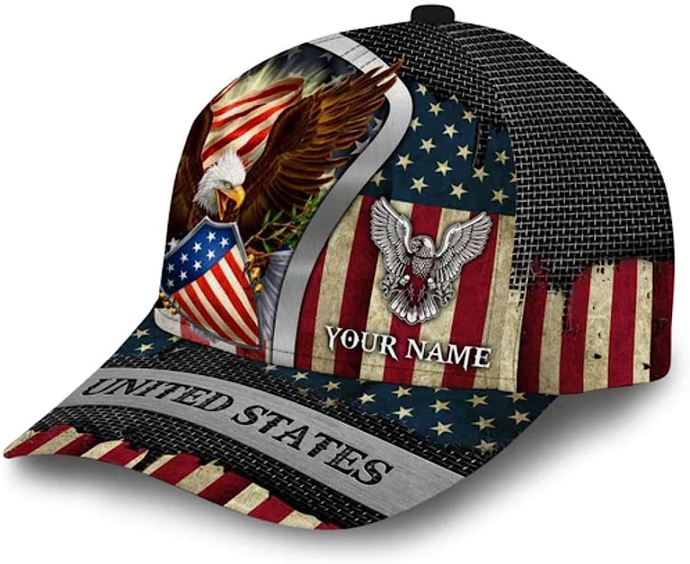 American Eagle Baseball Cap, Christian, Jesus Hat Trucker Hats Custom Hats Gifts For Men & Women