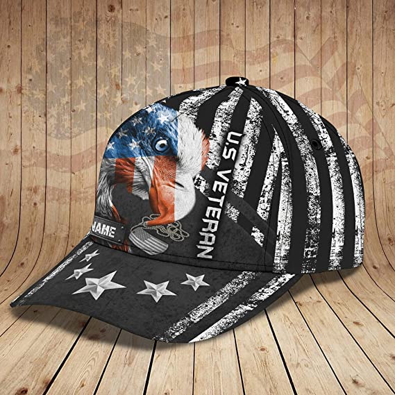 American Eagle Hat In A Distressed Design For Us Veteran Patriots Trucker Hats Custom Hats Gifts For Men & Women