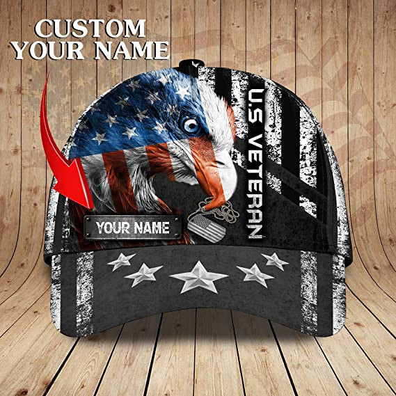 American Eagle Hat In A Distressed Design For Us Veteran Patriots Trucker Hats Custom Hats Gifts For Men & Women