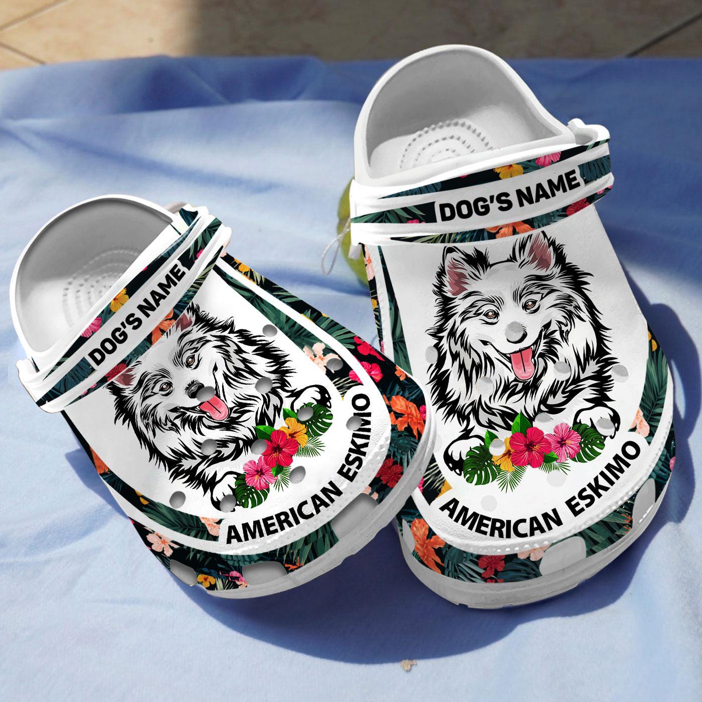 American Eskimo Dog Crocs Crocband Clogs Shoes Comfortable For Men Women and Kids