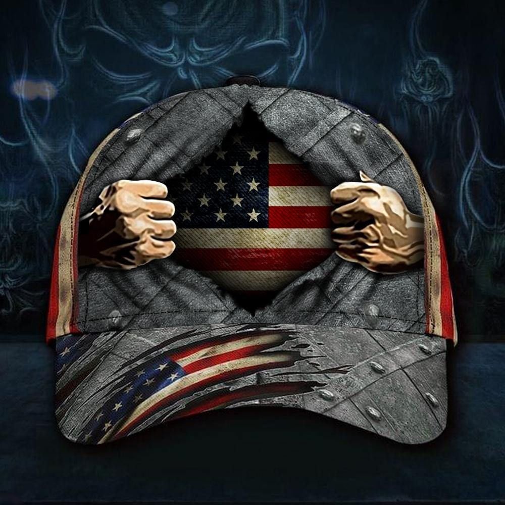 American Flag 3D Hat Vintage USA Cap Old Retro Patriotic Proud American Men's Hat Trucker Hats Custom Hats Gifts For Men & Women