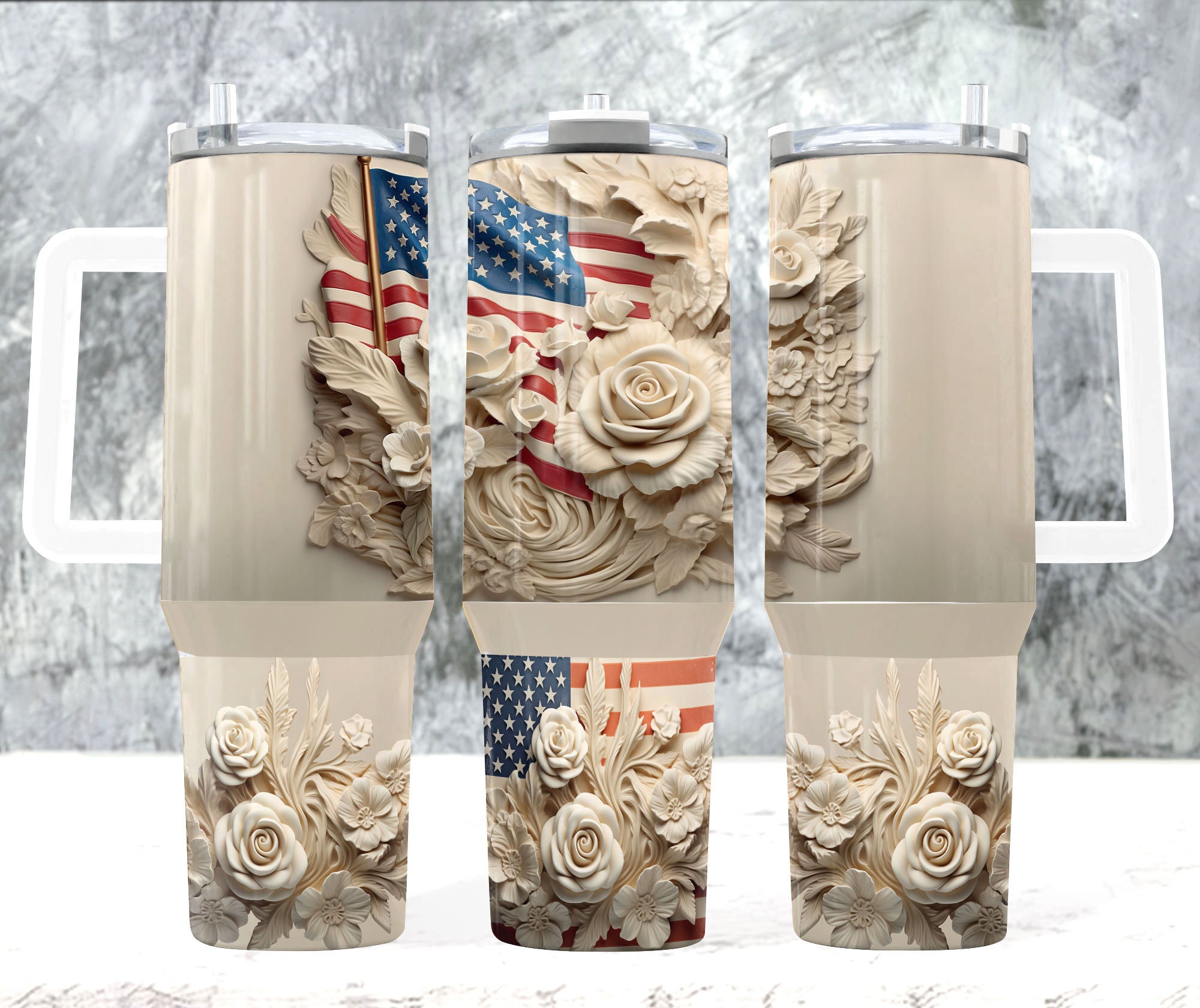 American Flag Custom Stanley Cup 40 oz 30 oz Tumbler With HandleTVC2301896