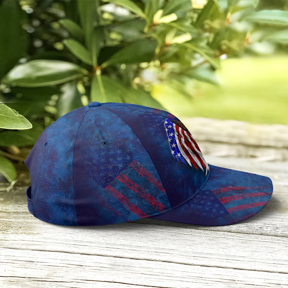 American Flag Eagle Wings Blue Baseball Cap Trucker Hats Custom Hats Gifts For Men & Women