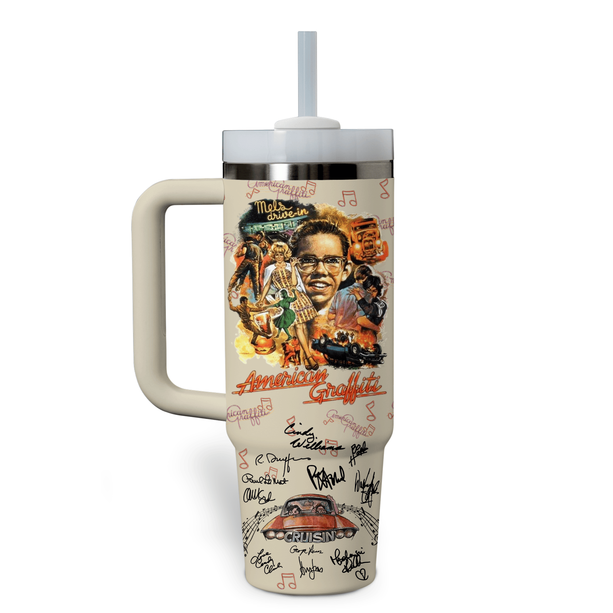 American Graffiti Movies Custom Stanley Cup 40 oz 30 oz Tumbler With HandleTVC2301773 - Image 4