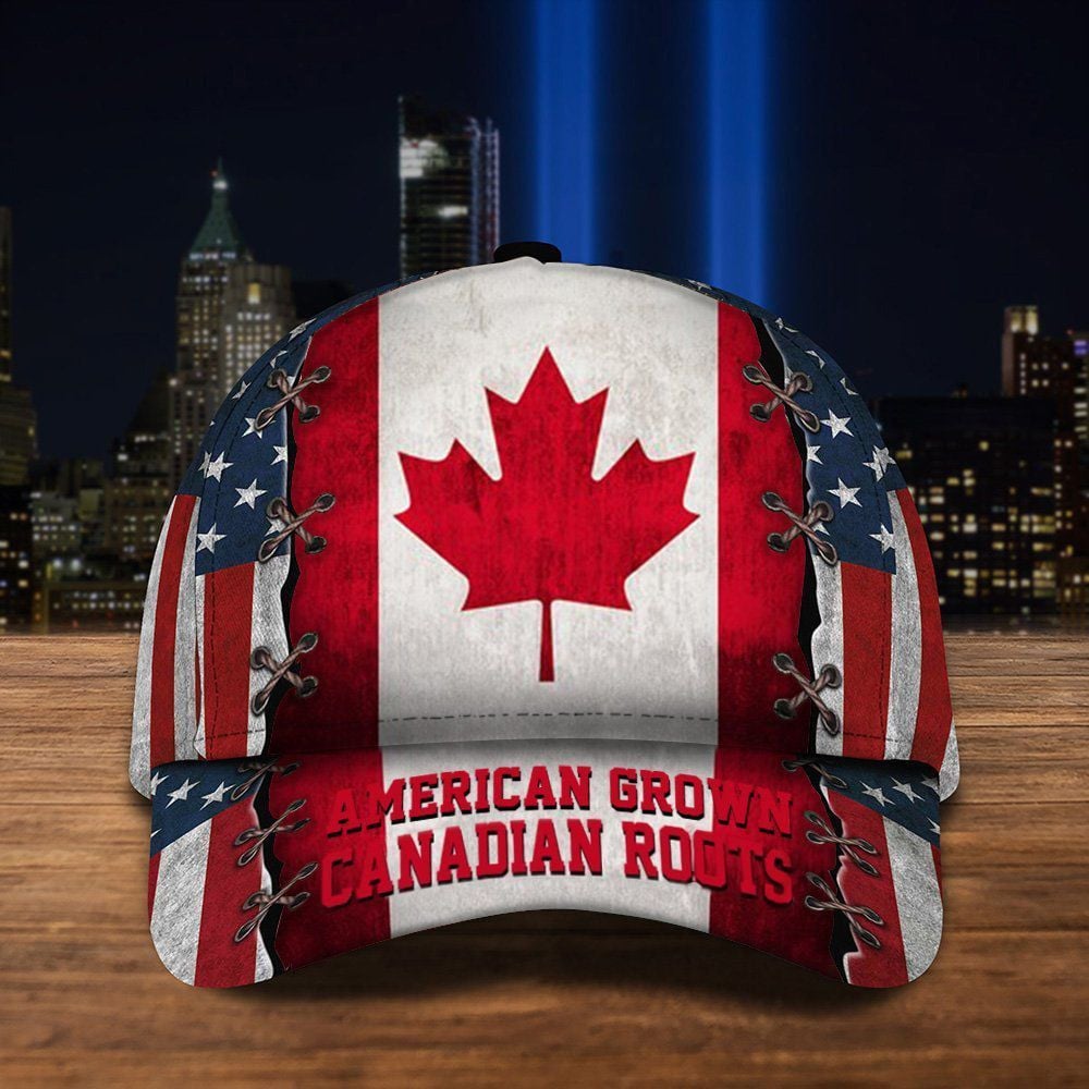 American Grown Canadian Roots Hat Trucker Hats Custom Hats Gifts For Men & Women