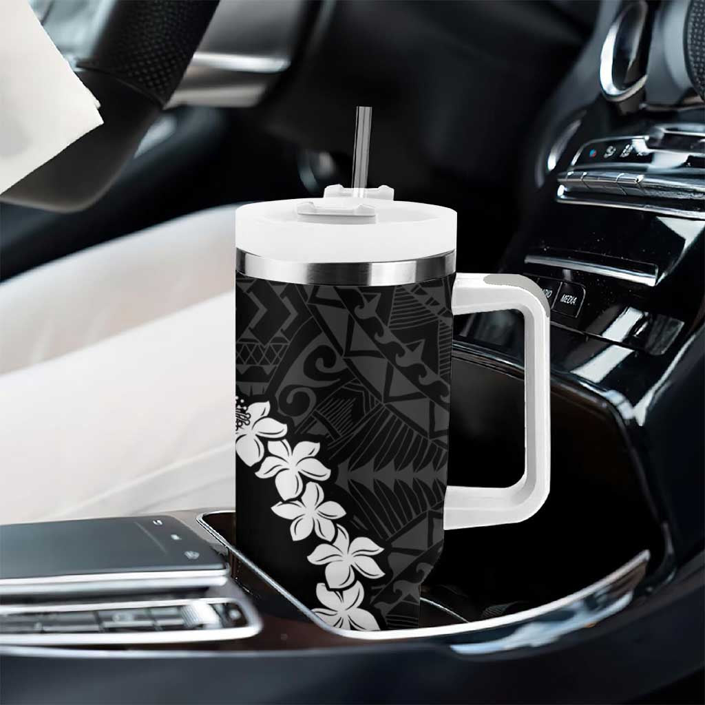 American Samoa Lotu Tamaiti White Sunday Plumeria Black Custom Stanley Cup 40 oz 30 oz Tumbler With HandleTVC2301363 - Image 8