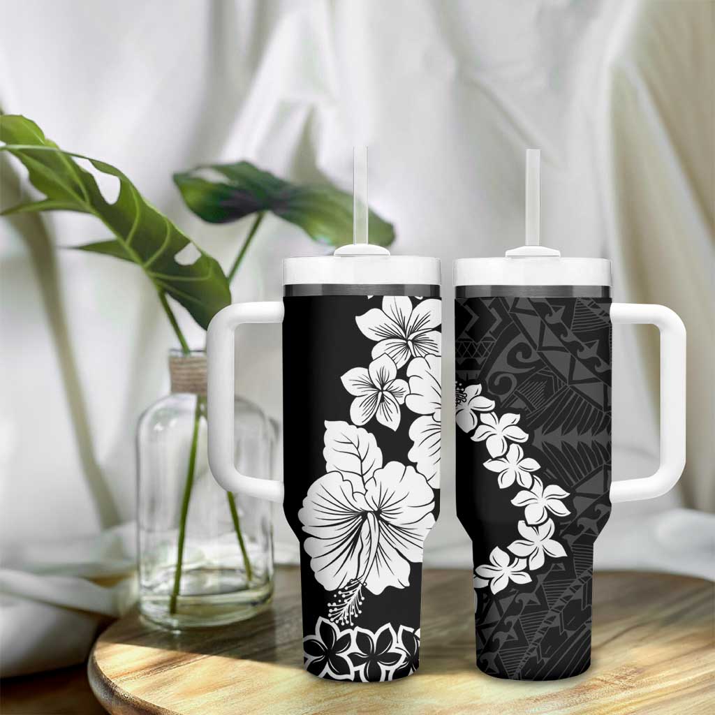 American Samoa Lotu Tamaiti White Sunday Plumeria Black Custom Stanley Cup 40 oz 30 oz Tumbler With HandleTVC2301363 - Image 9