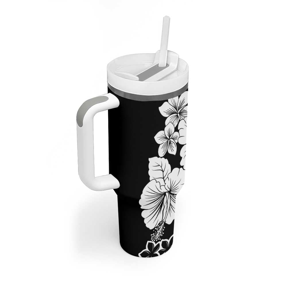 American Samoa Lotu Tamaiti White Sunday Plumeria Black Custom Stanley Cup 40 oz 30 oz Tumbler With HandleTVC2301363 - Image 2