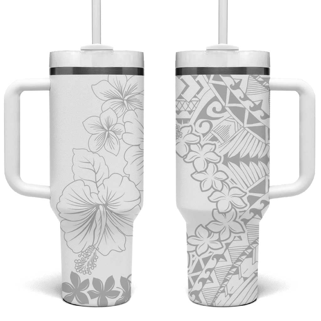American Samoa Lotu Tamaiti White Sunday Plumeria White Custom Stanley Cup 40 oz 30 oz Tumbler With HandleTVC2301352
