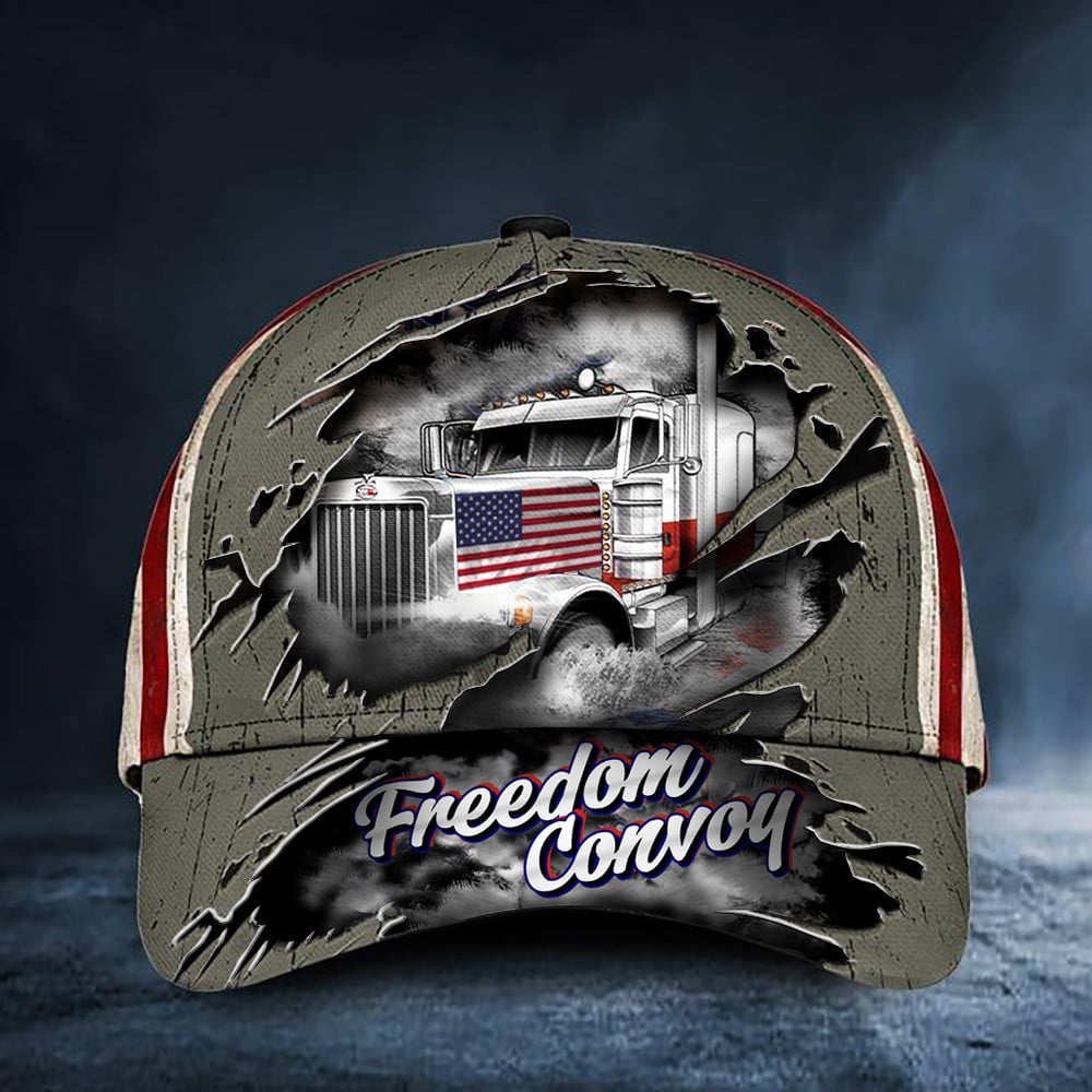 American Trucker Freedom Convoy Hat For 2022 Support Truck Drivers For Freedom Rally Trucker Hats Custom Hats Gifts For Men & Women