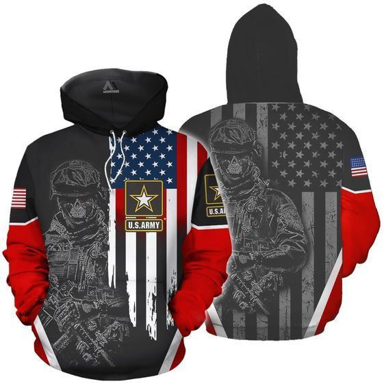 American Veteran 3D All Over Print Hoodie, Zip Hoodie