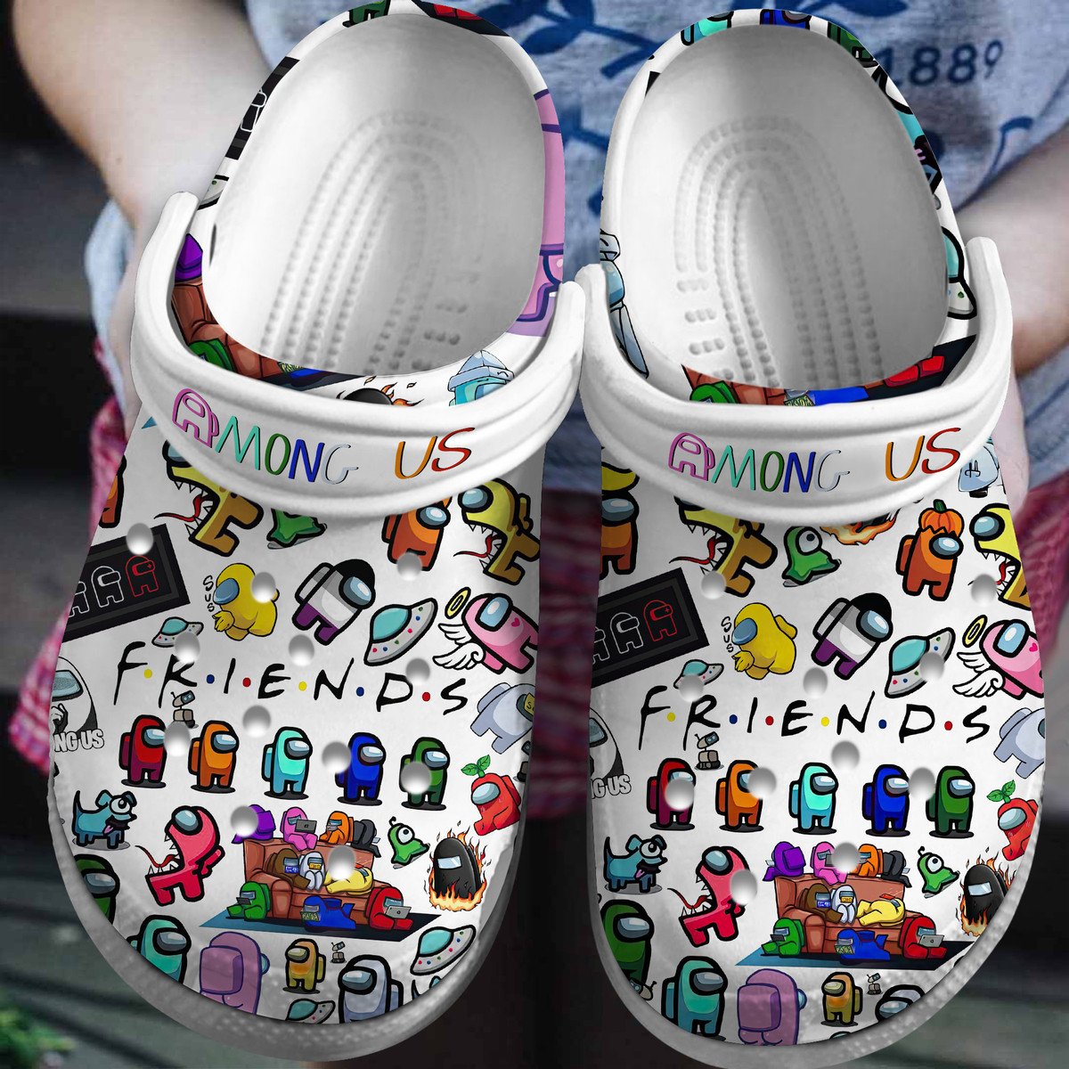 Among Us Game Crocs Crocband Clogs Shoes Comfortable For Men Women and Kids