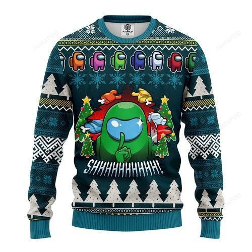 Among Us Impostor Ugly Christmas Sweater Adult 3D Funny Matching for family
