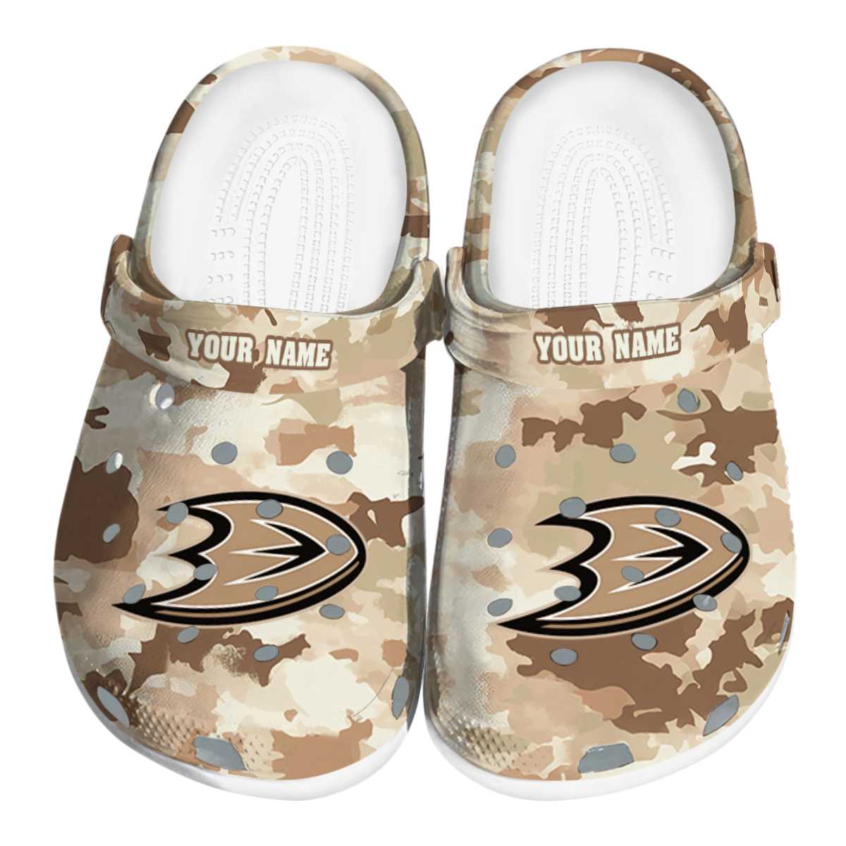 Anaheim Ducks NHL Sport Crocs Crocband Clogs Shoes Comfortable For Men Women and Kids
