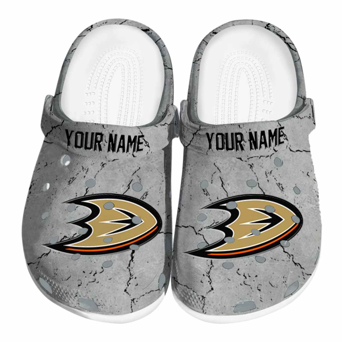 Anaheim Ducks NHL Sport Crocs Crocband Clogs Shoes Comfortable For Men Women and Kids