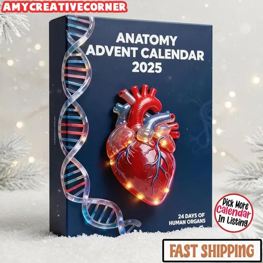 Anatomy Advent Calendar 2025, 24-Day Human Organ Countdown, Unique Educational Christmas Gift for Medical Students - Image 9