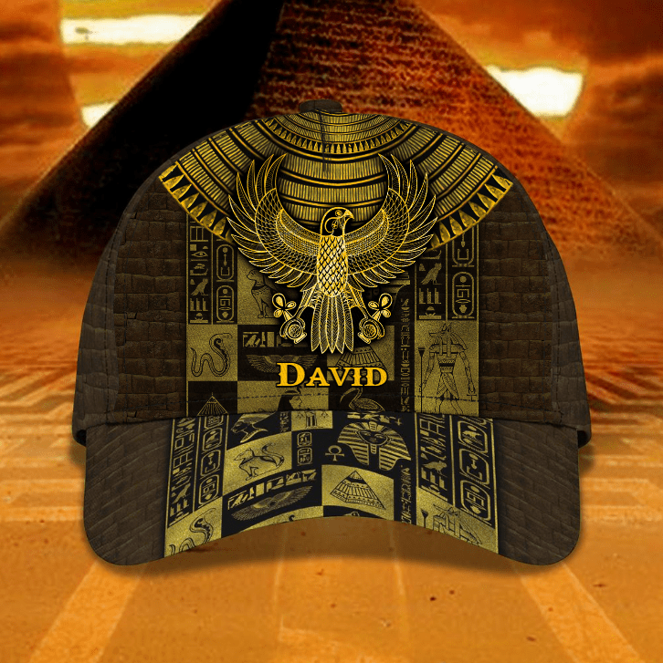 Ancient Egypt Cap, Personalized Egypt 3D Classic Cap, Custom Name Hat for Who Love Egyptians Trucker Hats Custom Hats Gifts For Men & Women