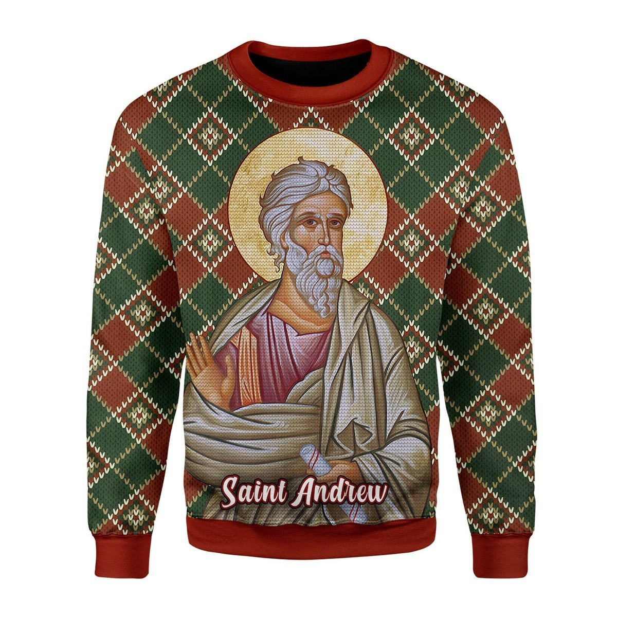 Andrew The Apostle Ugly Christmas Sweater Adult 3D Funny Matching for family
