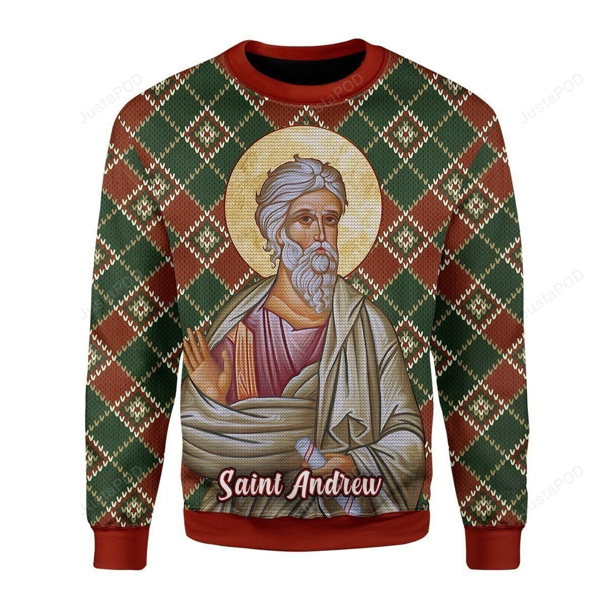 Andrew The Apostle Ugly Christmas Sweater Adult 3D Funny Matching for family