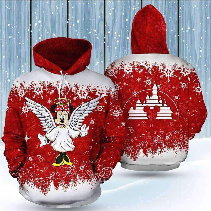 Angel Minnie 3D All Over Print Hoodie, Zip Hoodie