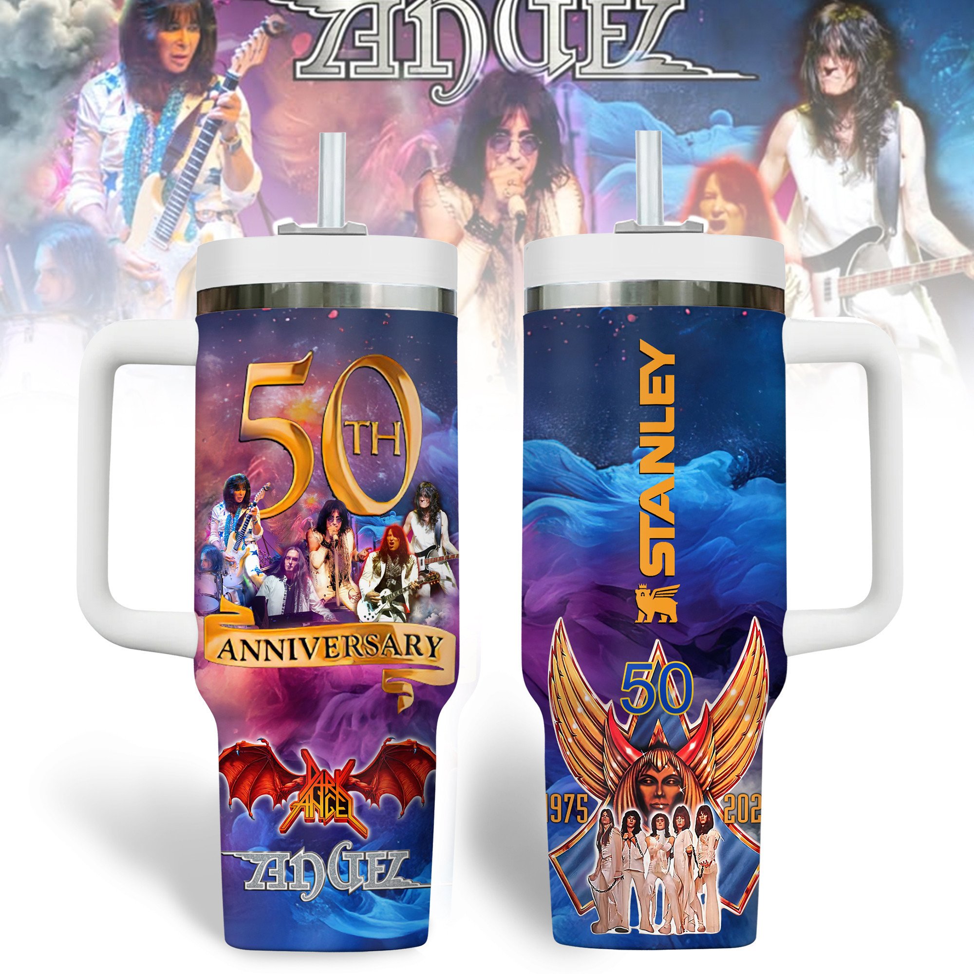 Angel x Helluva Band Music Custom Stanley Cup 40 oz 30 oz Tumbler With HandleTVC2301178