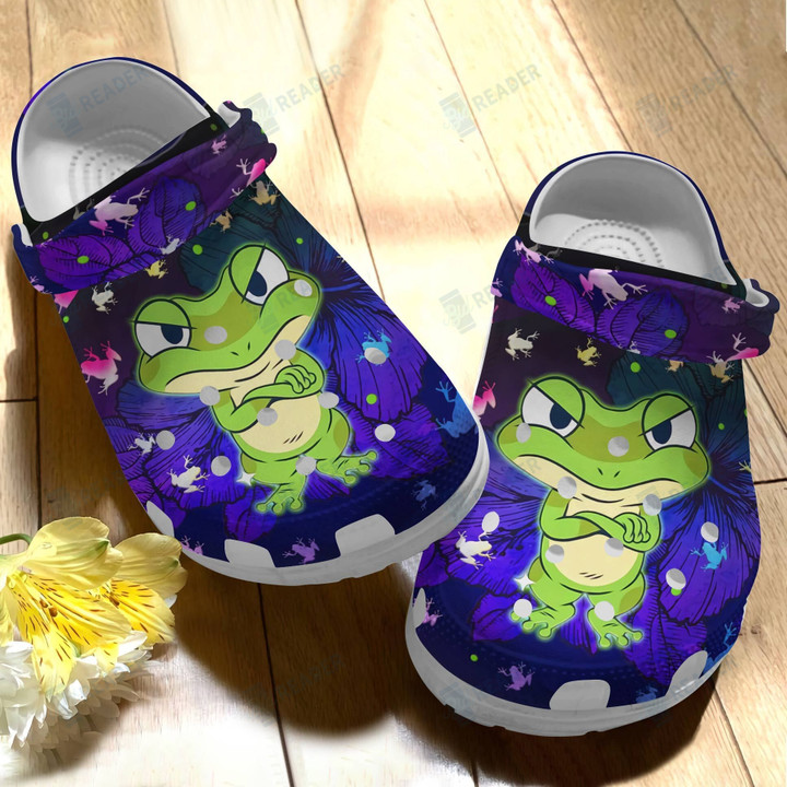Angry Baby Frog Crocs Crocband Clogs Shoes Comfortable For Men Women and Kids