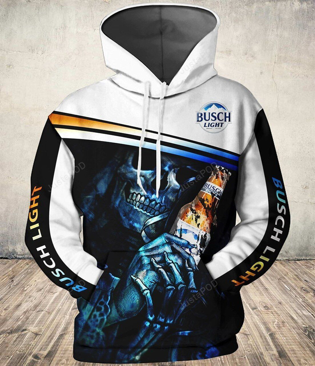 Anheuser Busch Beer Skull Hold 3D All Over Print Hoodie, Zip Hoodie