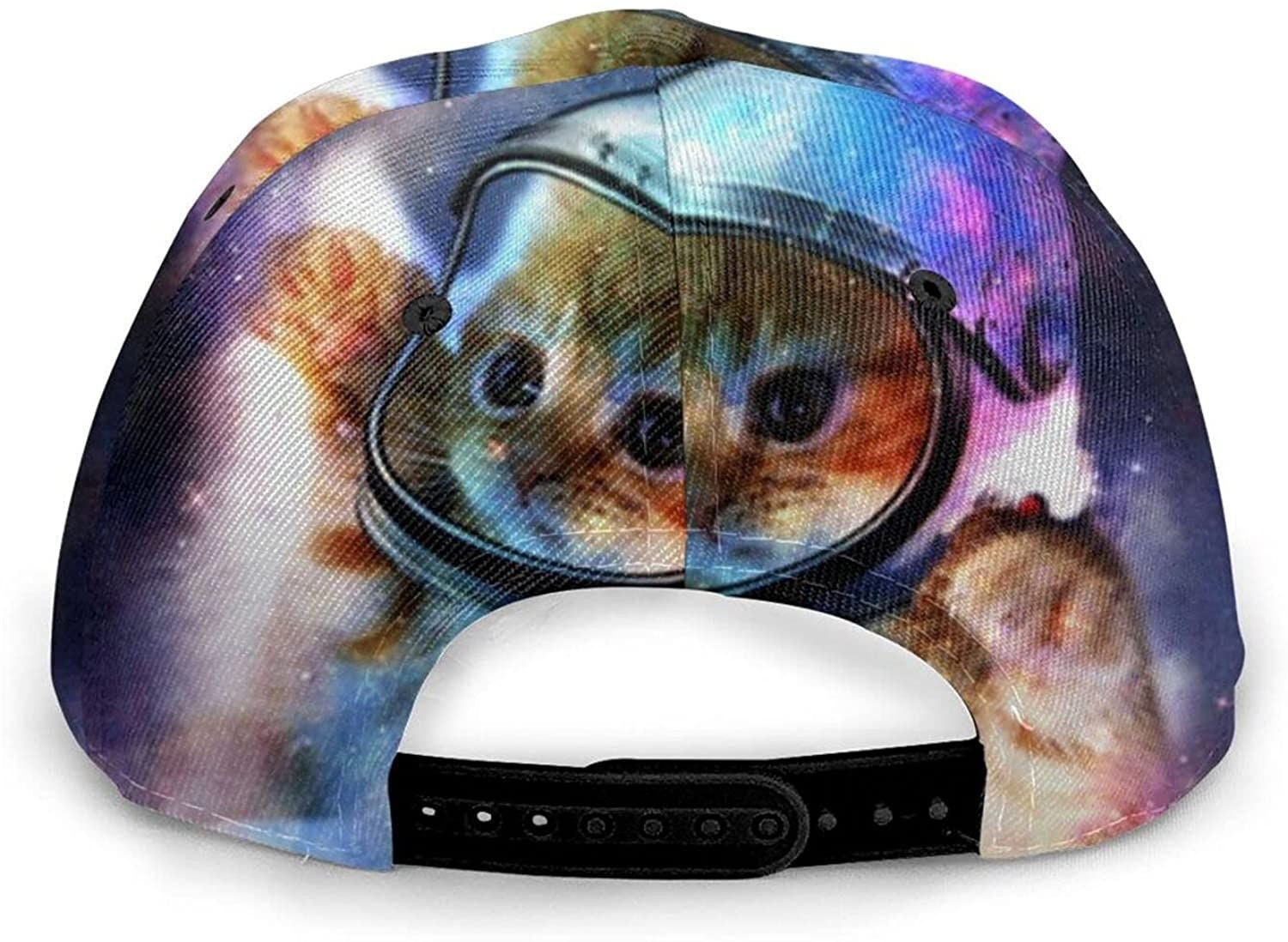 Animal Cat Astronaut Print Classic Baseball 3D Cap Adjustable Twill Sports Dad Hats For Unisex Trucker Hats Custom Hats Gifts For Men & Women