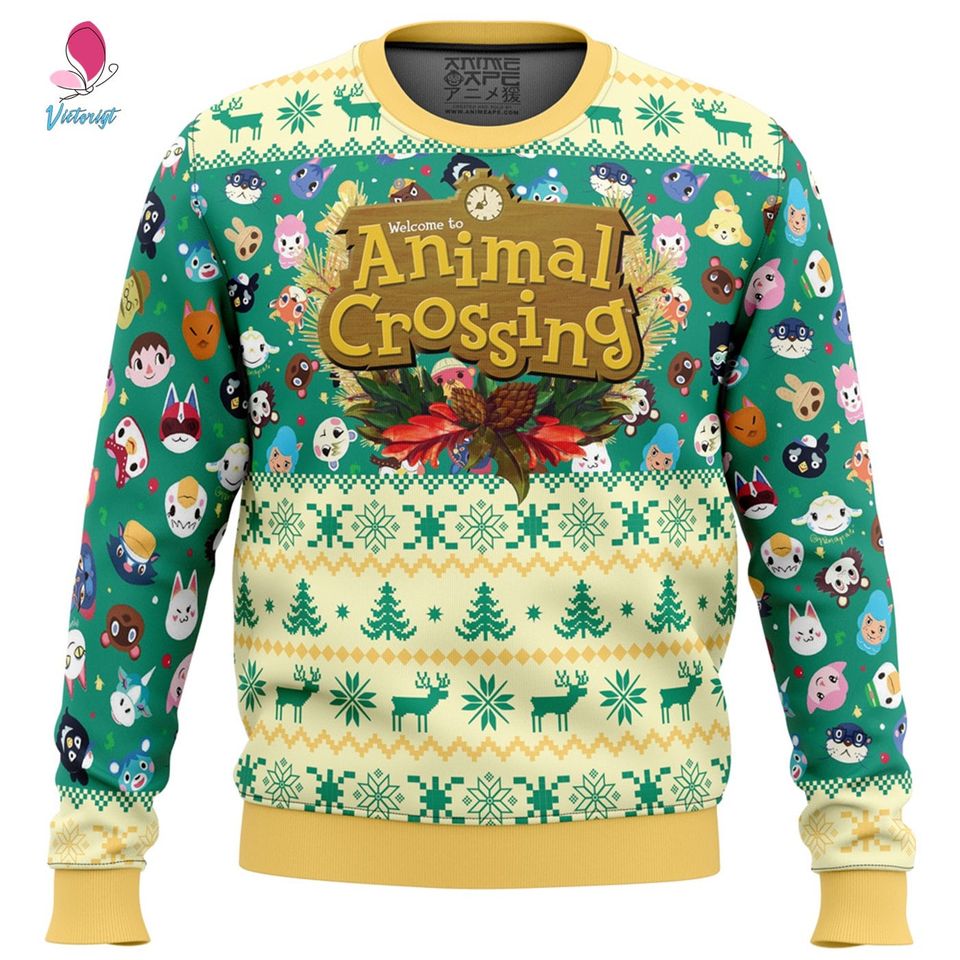 Animal Crossing Christmas Sweatshirt | Villager Zucker Cherry Stitches Ugly Sweater