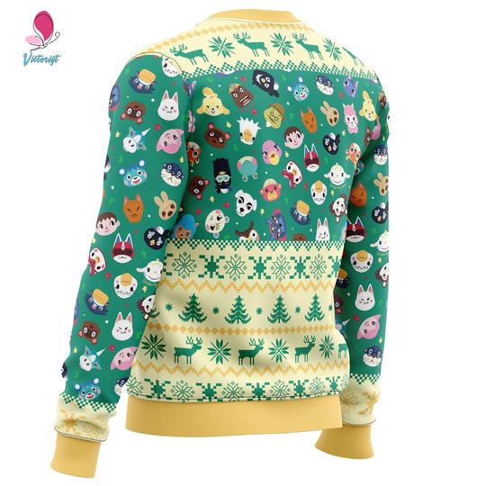 Animal Crossing Christmas Sweatshirt | Villager Zucker Cherry Stitches Ugly Sweater - Image 5