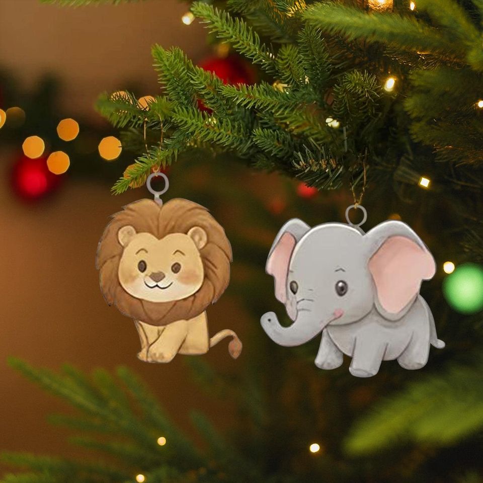 Animal Keer's Life Advent Calendar 2025, 24 Day Lion Flamingo Elephant Sea Turtle Penguin Figurines - Image 7