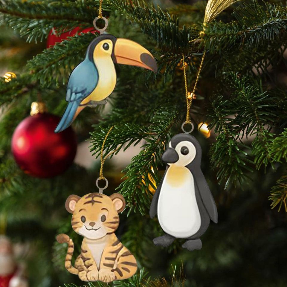 Animal Keer's Life Advent Calendar 2025, 24 Day Lion Flamingo Elephant Sea Turtle Penguin Figurines - Image 5