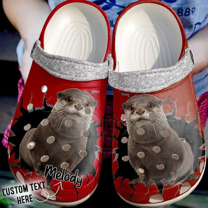 Animal - Otter Personalized Crack Wall clog Shoes For Men And Women