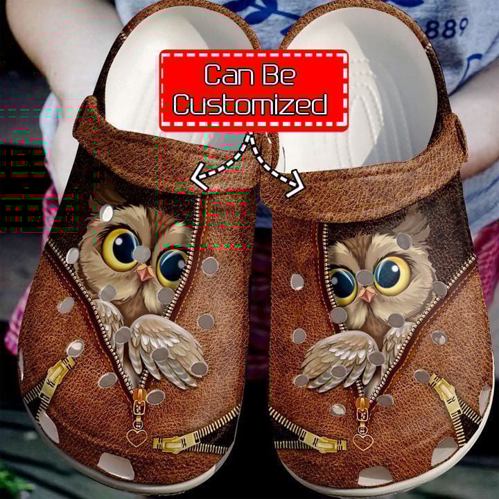 Animal - Owl Zipper Clog Shoes For Men And Women