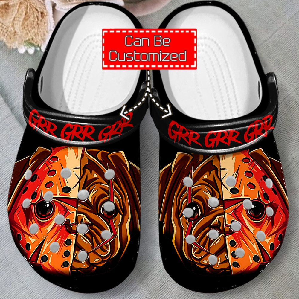 Animal Print - Honor Mask Pug Dog Clog Shoes For Men And Women