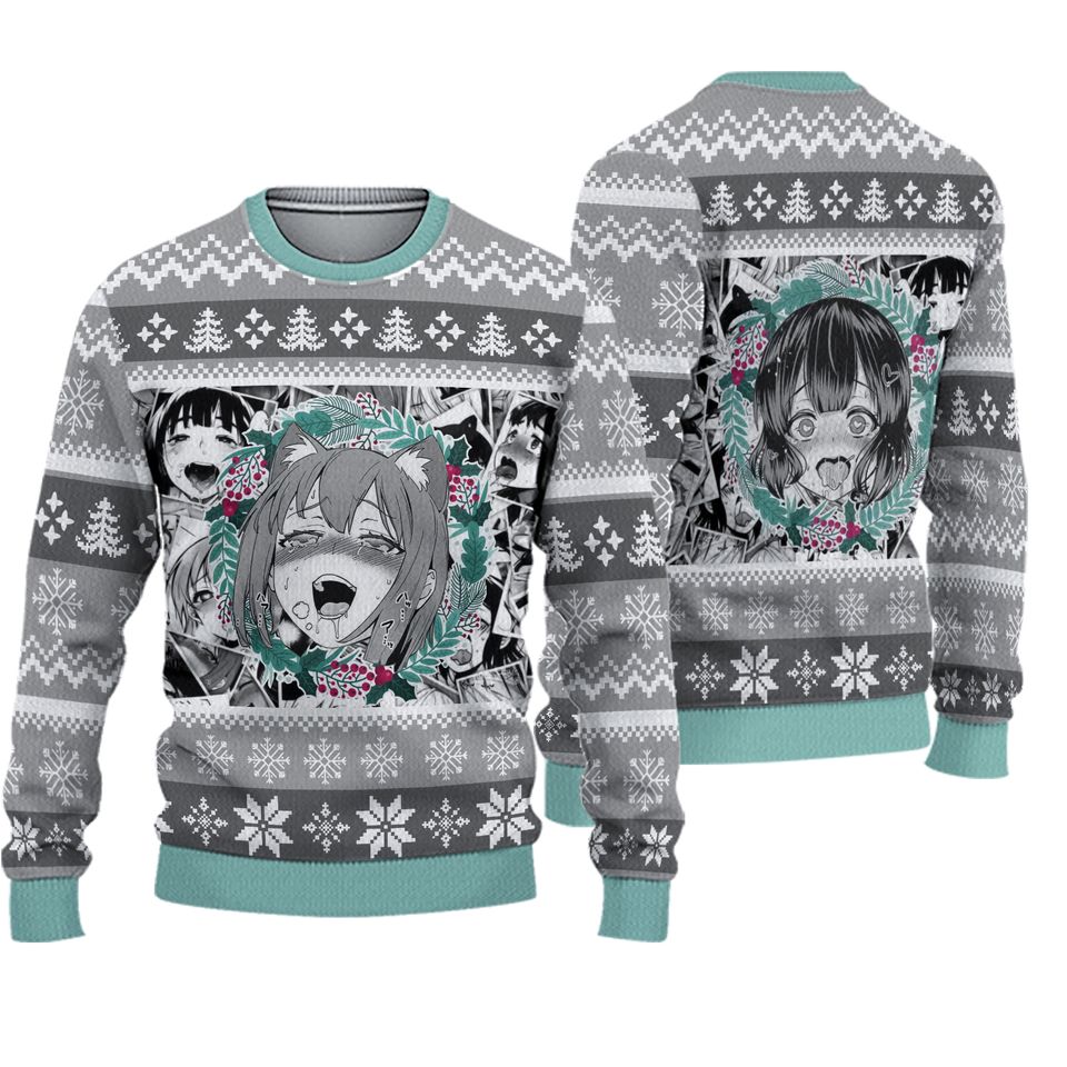 Anime Christmas Ugly Sweater, Anime Sweatshirt
