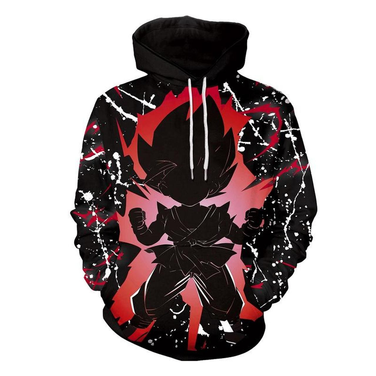 Anime Dragon Ball Z Super Saiyan Goku 3D All Over Print Hoodie, Zip Hoodie