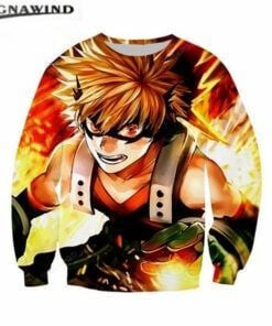 Anime My Hero Academy Ugly Christmas Sweater Adult 3D Funny Matching for family