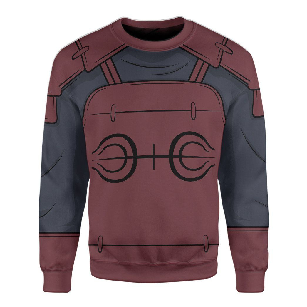 Anime Naruto Shippuden God Of Shinobi The First Hokage Hashirama Senju Ugly Christmas Sweater Adult 3D Funny Matching for family