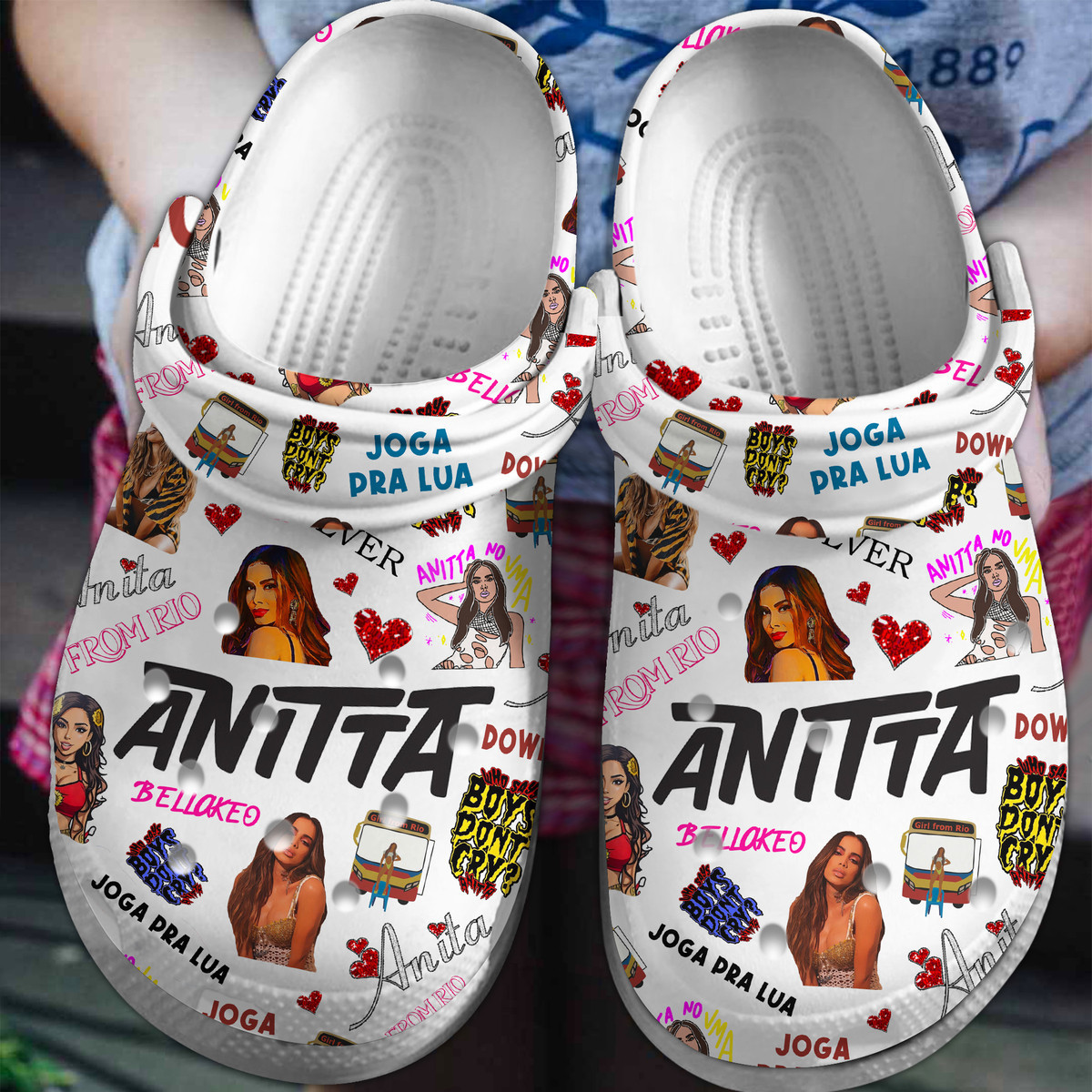 Anitta Music Crocs Crocband Clogs Shoes Comfortable For Men Women and Kids