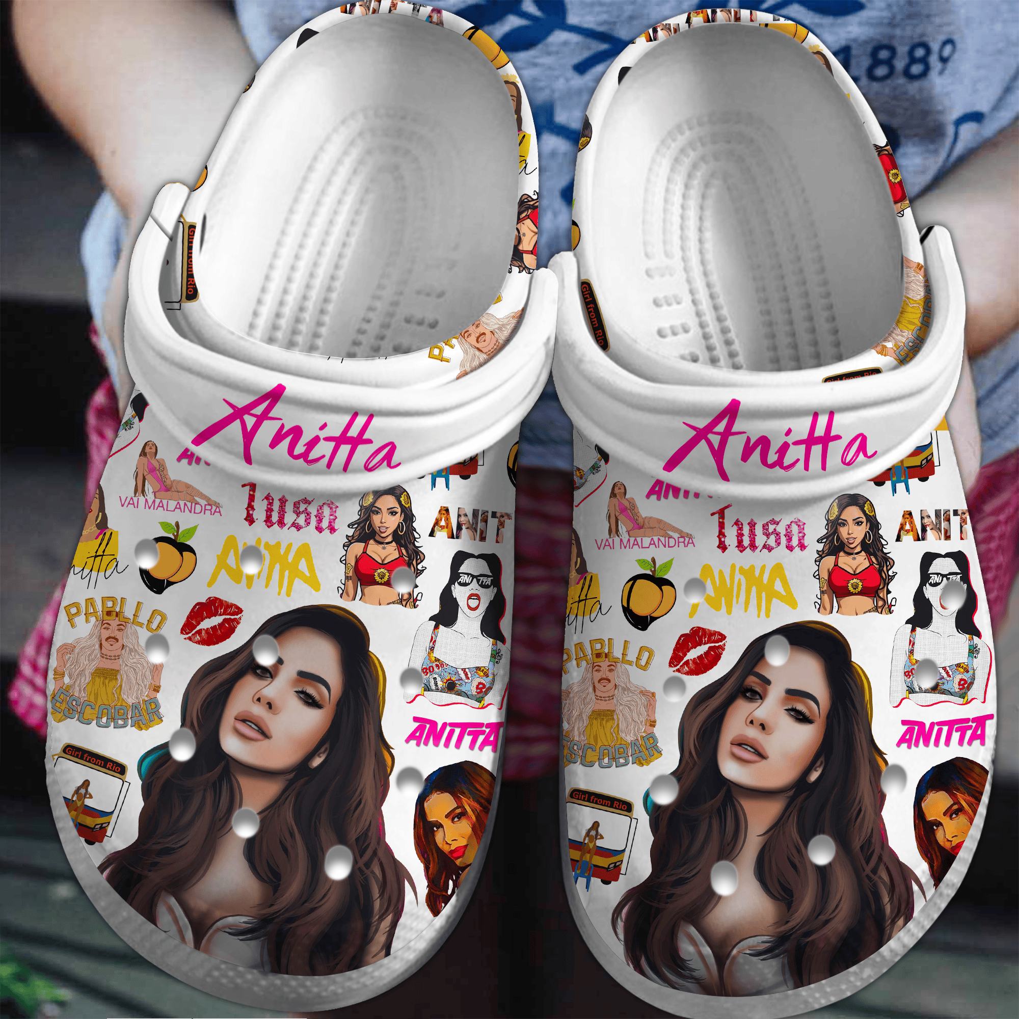 Anitta Music Crocs Crocband Clogs Shoes Comfortable For Men Women and Kids