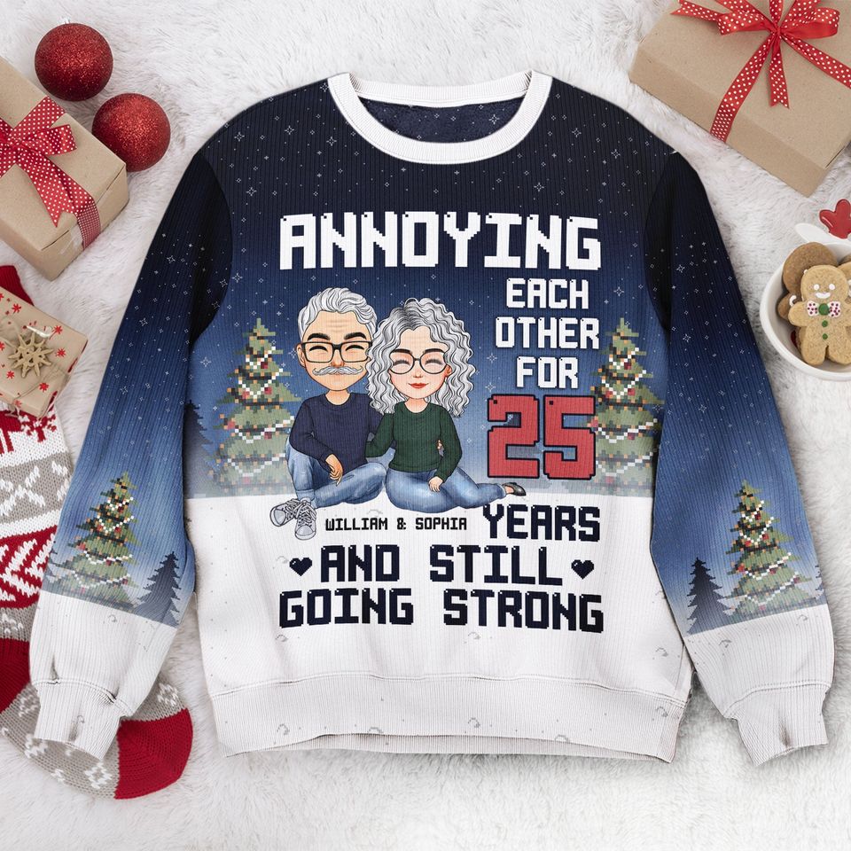 Annoying Each Other - Personalized Ugly Sweatshirt