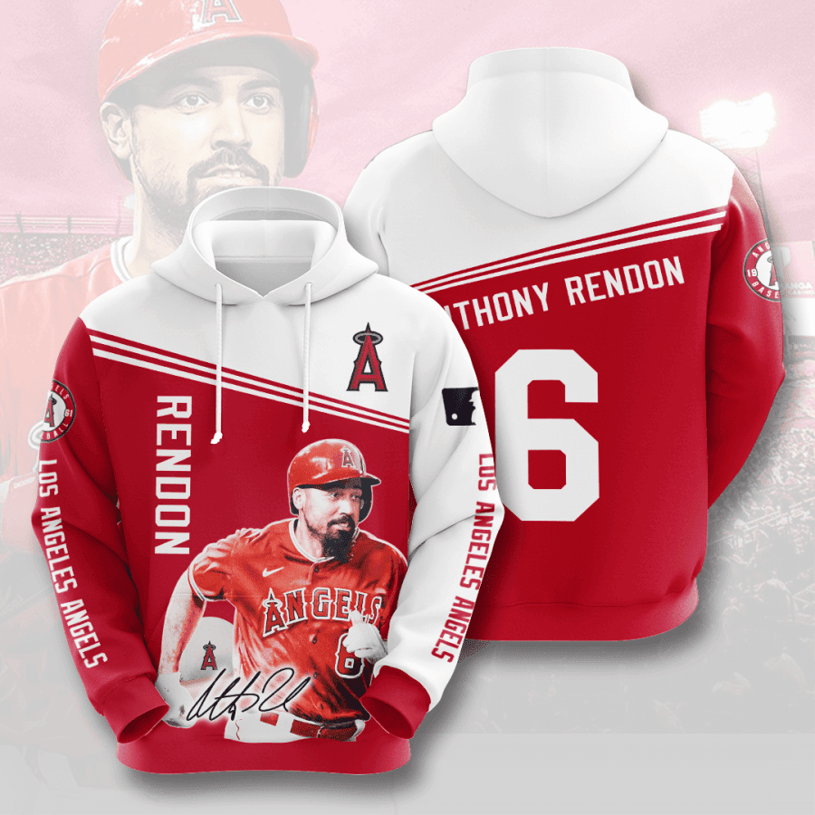 Anthony Rendon Los Angeles Angels 3D All Over Print Hoodie, Zip Hoodie