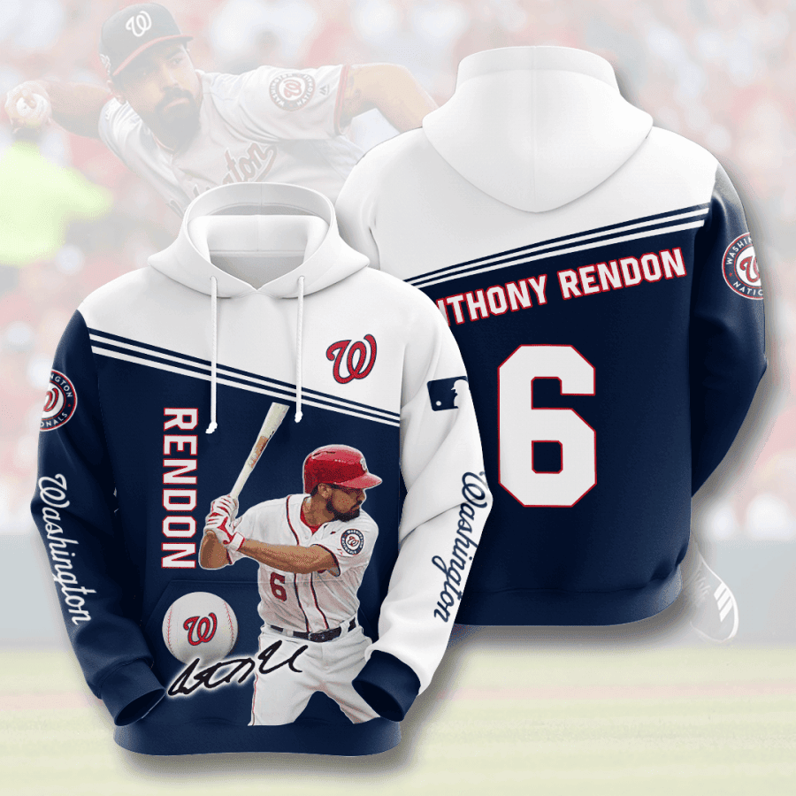 Anthony Rendon Washington Nationals 3D All Over Print Hoodie, Zip Hoodie