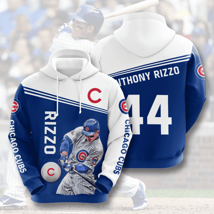 Anthony Rizzo Chicago Cubs 3D All Over Print Hoodie, Zip Hoodie