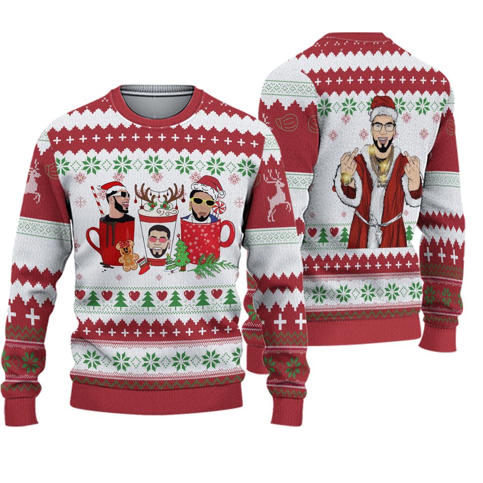 Anuel AA Christmas Ugly Sweater, Ugly Christmas Shirt