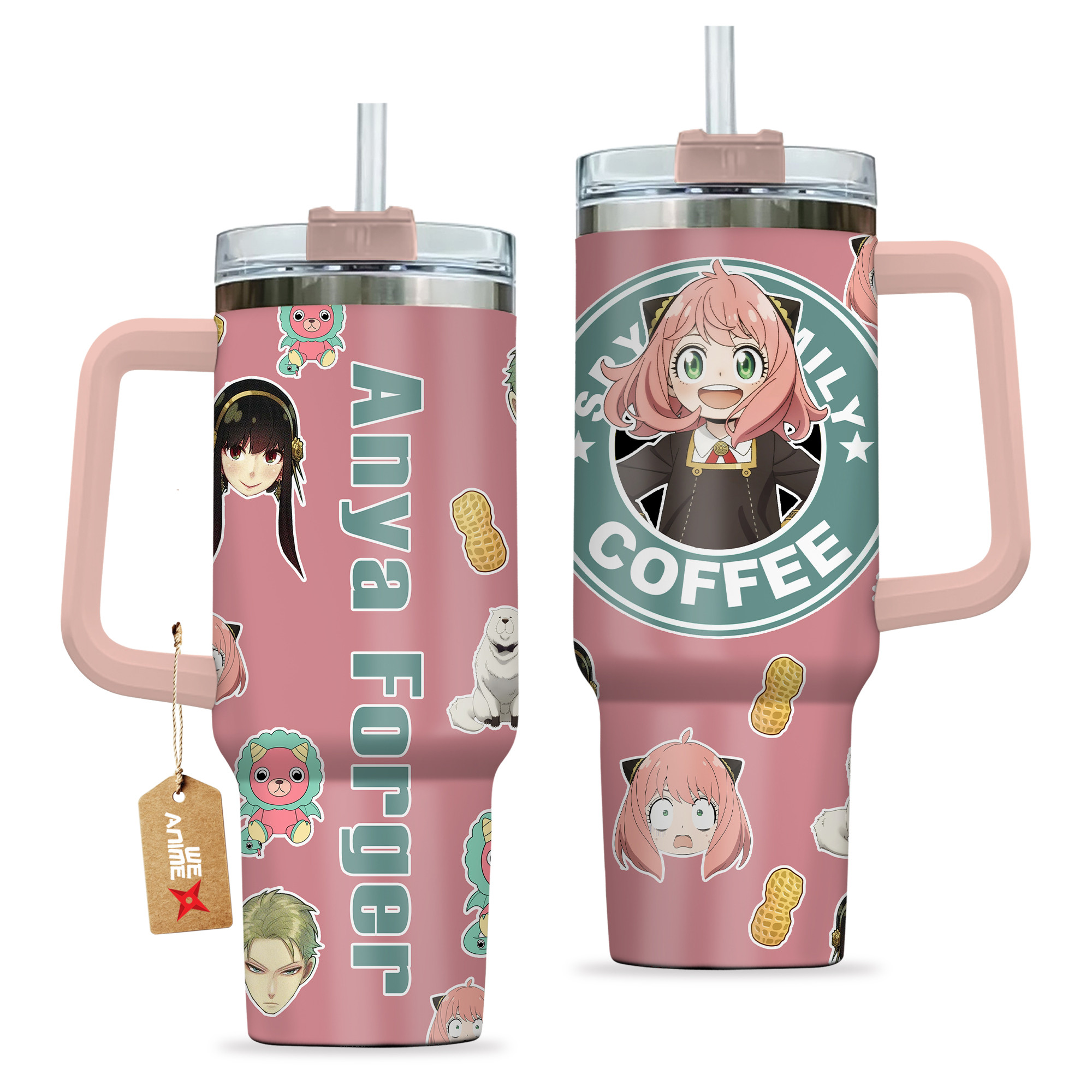 Anya Spy x Family Anime Custom Stanley Cup 40 oz 30 oz Tumbler With HandleTVC2301163 - Image 2