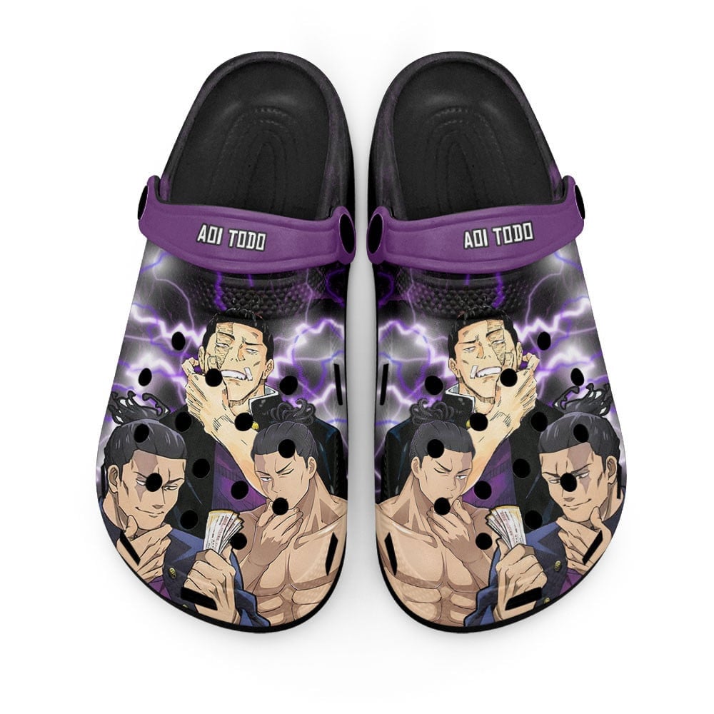Aoi Todo Jujutsu Kaisen Anime Crocs Crocband Clogs Shoes Comfortable For Men Women and Kids